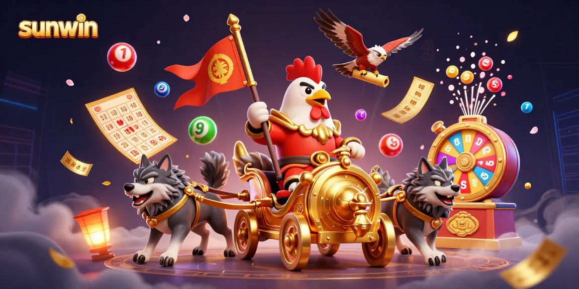 Win big at Sunwin with exciting lottery elements and dynamic gaming visuals.